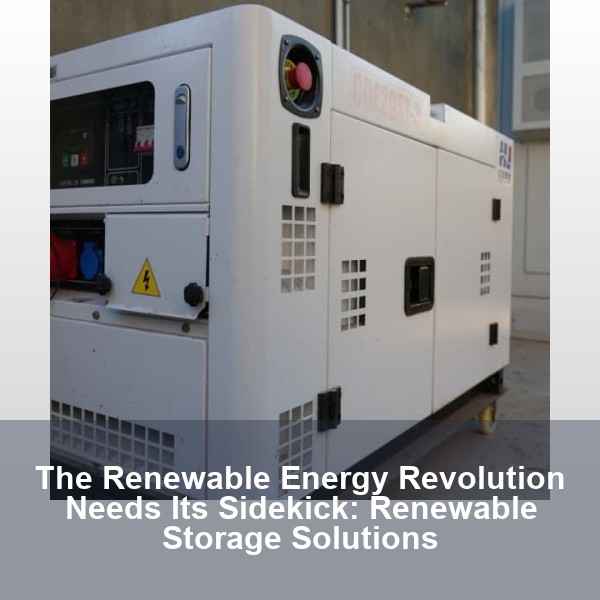 The Renewable Energy Revolution Needs Its Sidekick: Renewable Storage Solutions